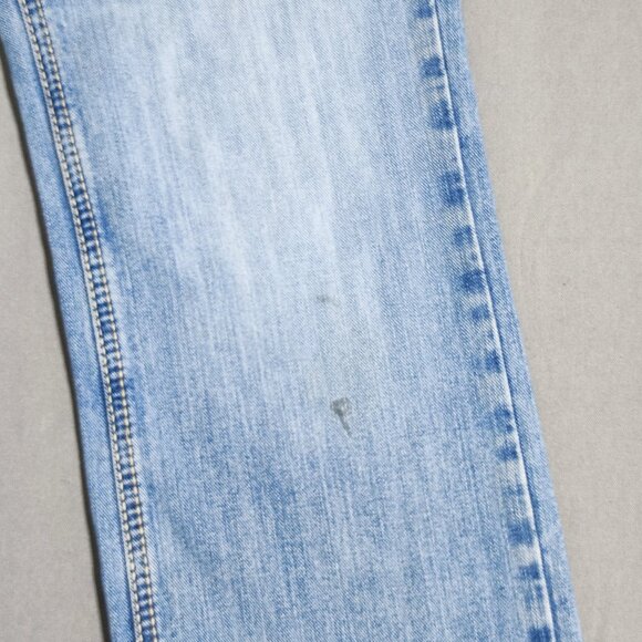 Rock & Roll Denim men's size 31X34 hard washed denim blue Pistol Straight jeans - Picture 11 of 16